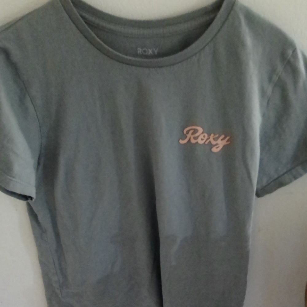 Roxy Kids Blue T-Shirt with Pink Logo